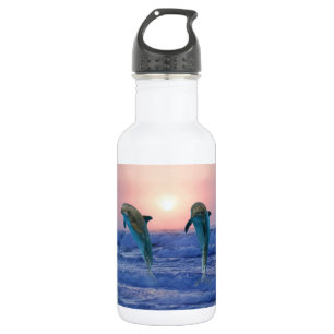 Bottlenose Dolphin at Sunrise 532 Ml Water Bottle