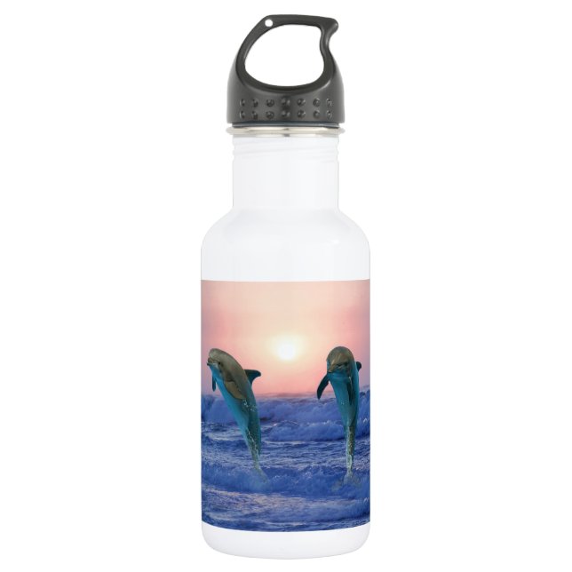 Bottlenose Dolphin at Sunrise 532 Ml Water Bottle (Front)