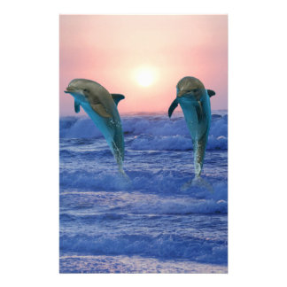 Dolphin Custom Stationery, Dolphin Stationery Templates