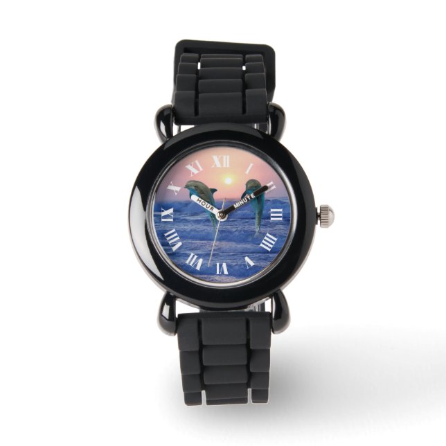 Bottlenose Dolphin at Sunrise Watch (Front)