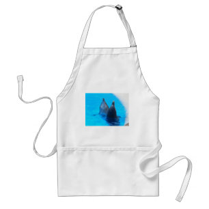 bottlenose dolphin fish marine ocean under water standard apron