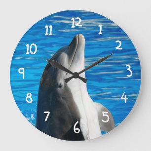 Bottlenose Dolphin Large Clock