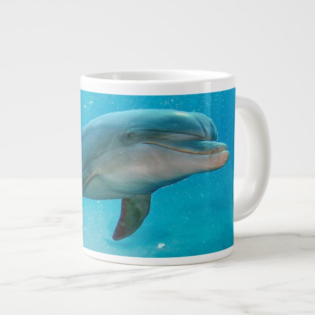 Bottlenose Dolphin Large Coffee Mug (Front Right)