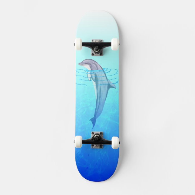 Bottlenose Dolphin Skateboard (Front)