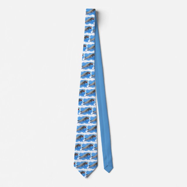 Bottlenose dolphin swimming with red ball tie (Front)