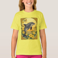 Bottlenose dolphin With Yellow Jasmine Flowers
