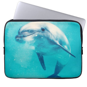 Bottlenosed Dolphin Underwater Laptop Sleeve