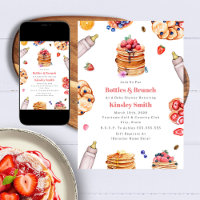 Bottles Brunch Girl Baby Shower Pancake Breakfast