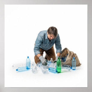Bottles for Recycling Design Poster