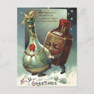 Bottles in Love Postcard