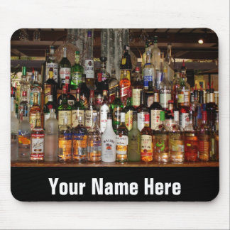 Bottles of Liquor Mouse Mat