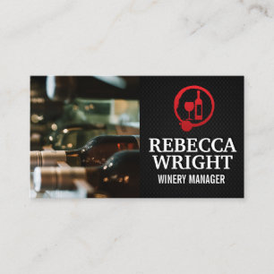 Bottles of Wine in Cellar Business Card