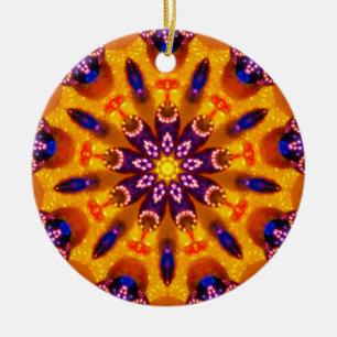 Bottletops Kaleidoscope ~ Ceramic Tree Decoration