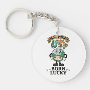 Botto Born Lucky Magic Potion Retro Cartoon Mascot Key Ring