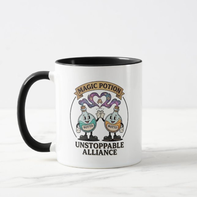 Botto Brand Unstoppable Alliance Retro Magic Potio Mug (Left)