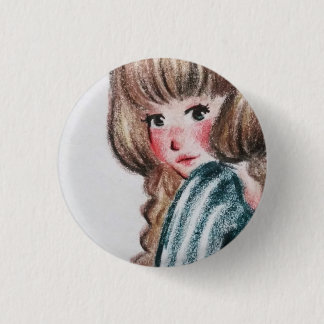 Bottom: Girl 3 Cm Round Badge