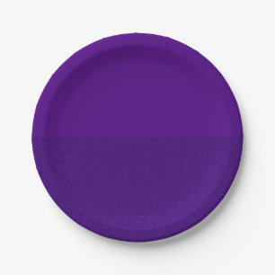 Bottom Glitter Purple Paper Plate – Customisable