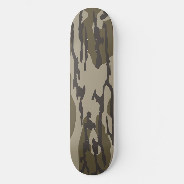 Bottom Land Camo Bottomland Camouflage Skateboard (Front)