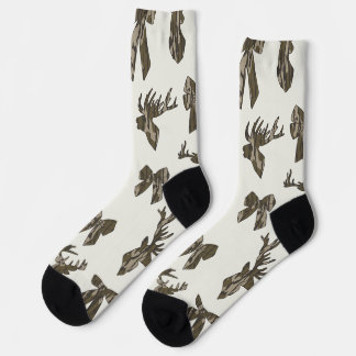 Bottom Lands Camo Coquette Bow for Women Deer Hunt Socks