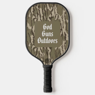 Bottom Lands Camo God, Guns & Outdoors Pickleball Paddle