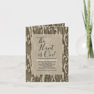 Bottom Lands Camo Surprise Birthday Party Invitation