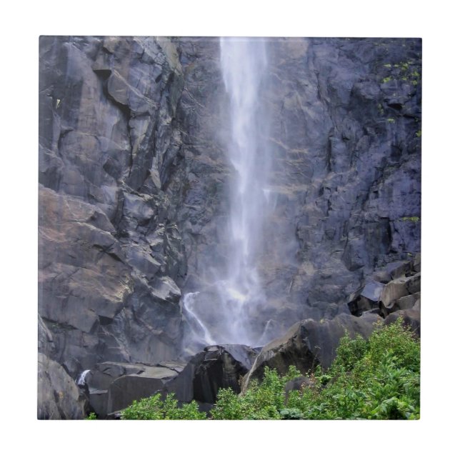 Bottom of Bridalveil Falls, Yosemite, CA Tile (Front)