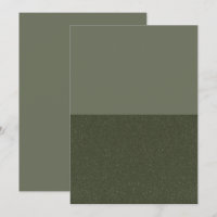 Bottom Textured Moss Green Menu – Customisable