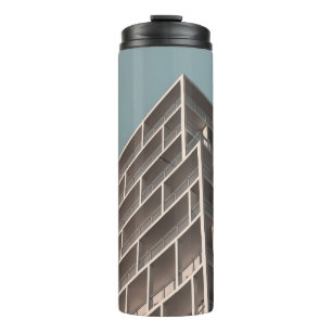 BOTTOM VIEW OF HIGH RISE BUILDING THERMAL TUMBLER