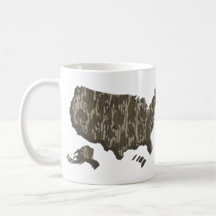 Bottomland Camo American Map Camouflaged Coffee Mug