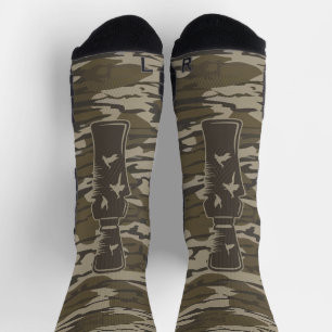 Bottomland Camo Call Me Duck Call Socks