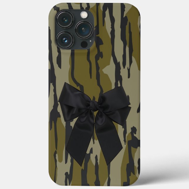 Bottomland Camo Cute Bow Ribbon for Women & Girls Case-Mate iPhone Case (Back)