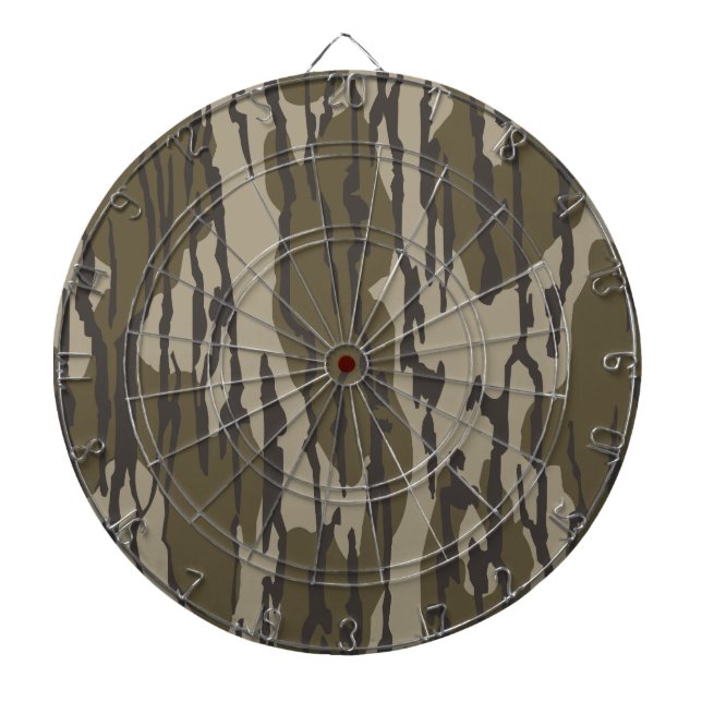 Bottomland camo for men hunting apparel dartboard (Front)