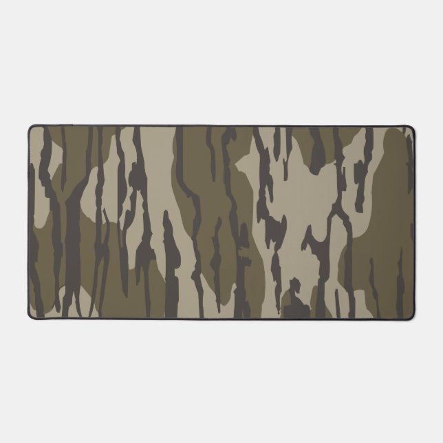 Bottomland camo for men hunting apparel desk mat (Front)