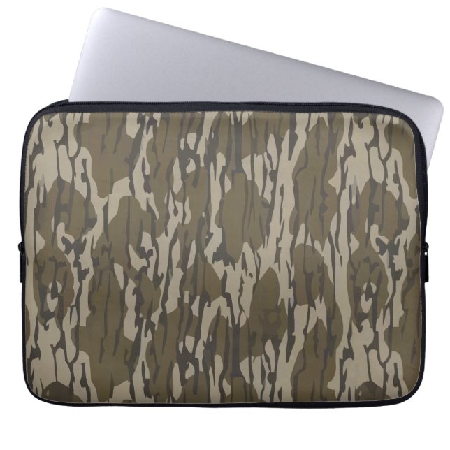 Bottomland Camo for Men Hunting Apparel Gear Laptop Sleeve (Front)