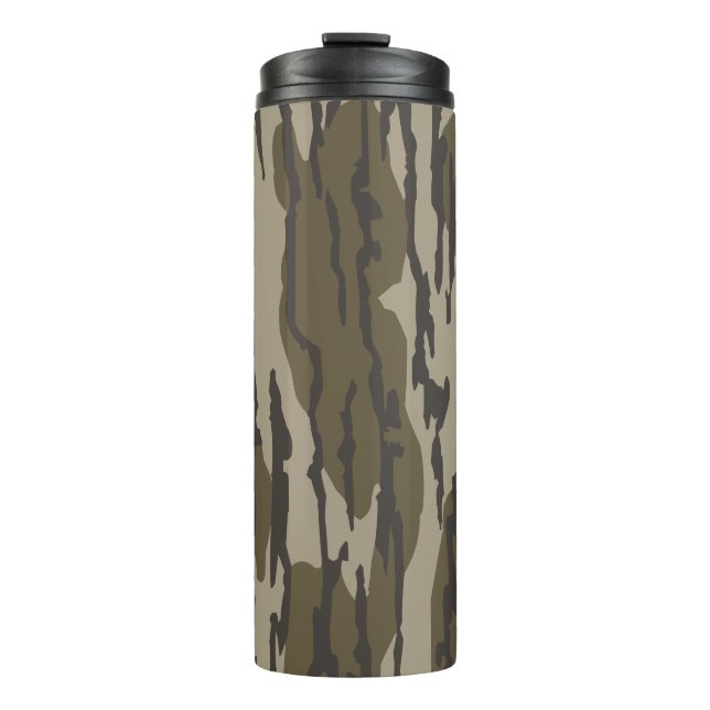 Bottomland camo for men hunting apparel thermal tumbler (Front)