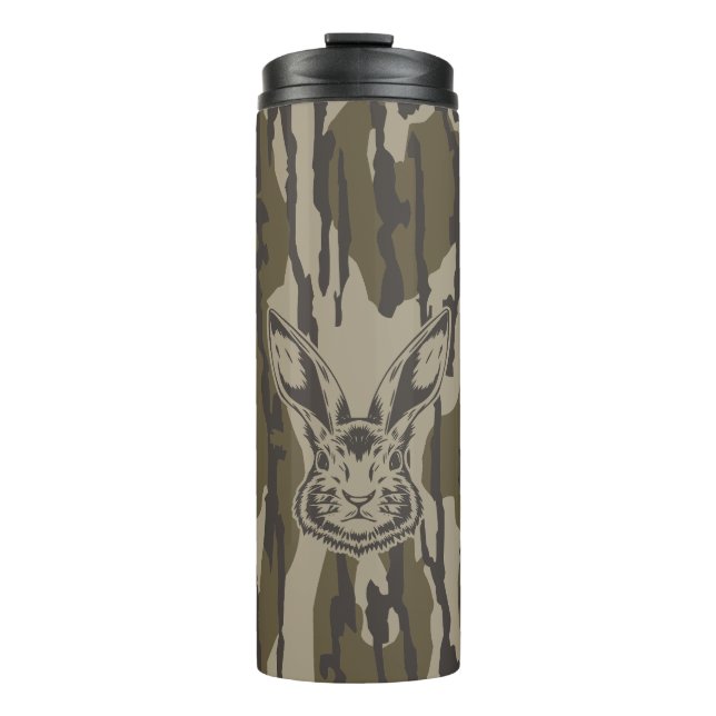 Bottomland Camo Hunting Camo Rabbit Thermal Tumbler (Front)
