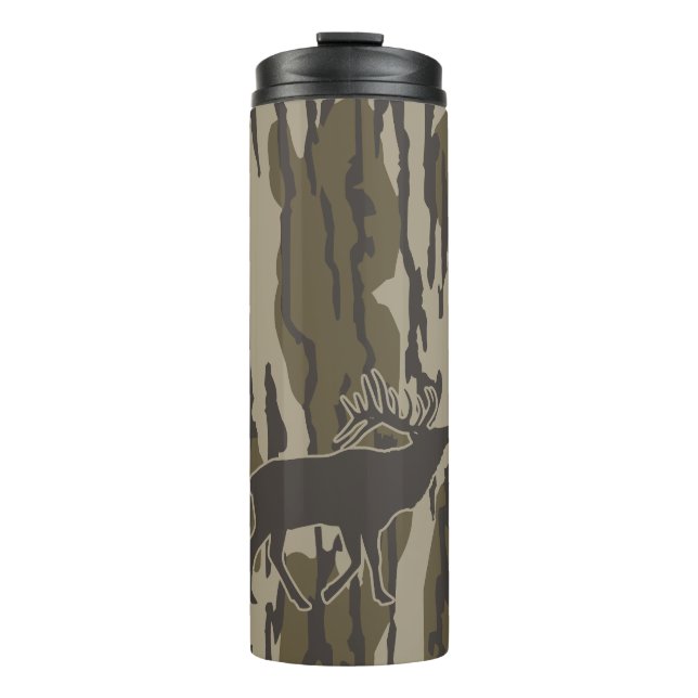 Bottomland Camo Hunting Elk Thermal Tumbler (Front)