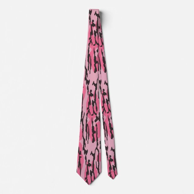Bottomland camo pink bottomland Camo girls Tie (Front)