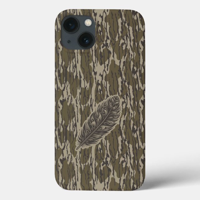 Bottomland Camo Turkey Feather Case-Mate iPhone Case (Back)