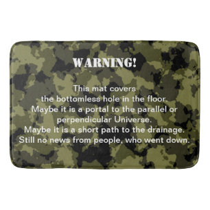 Bottomless Hole Cover Bath Mat