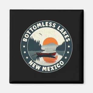 Bottomless Lakes New Mexico Sunset T Shirt  Magnet