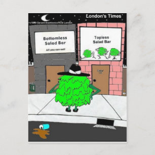 Bottomless Salad Funny Gifts & Collectibles Postcard