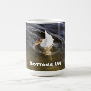 "Bottoms Up" CUSTOMIZABLE Mug for Duck Lovers!