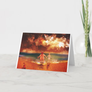 Bottoms Up Holiday Card