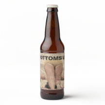 Bottoms Up Retro Bikini Bottom Beach Humour