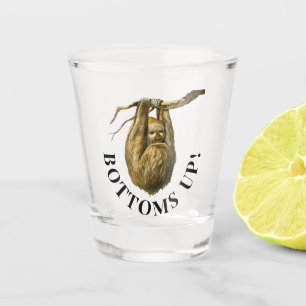 "Bottoms Up" Sloth Shot Glass