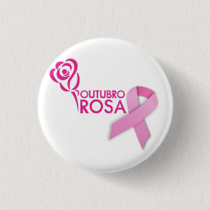 Botton Rosa October 3 Cm Round Badge
