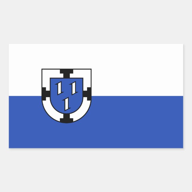 Bottrop city emblem flag germany symbol sign coat  rectangular sticker (Front)