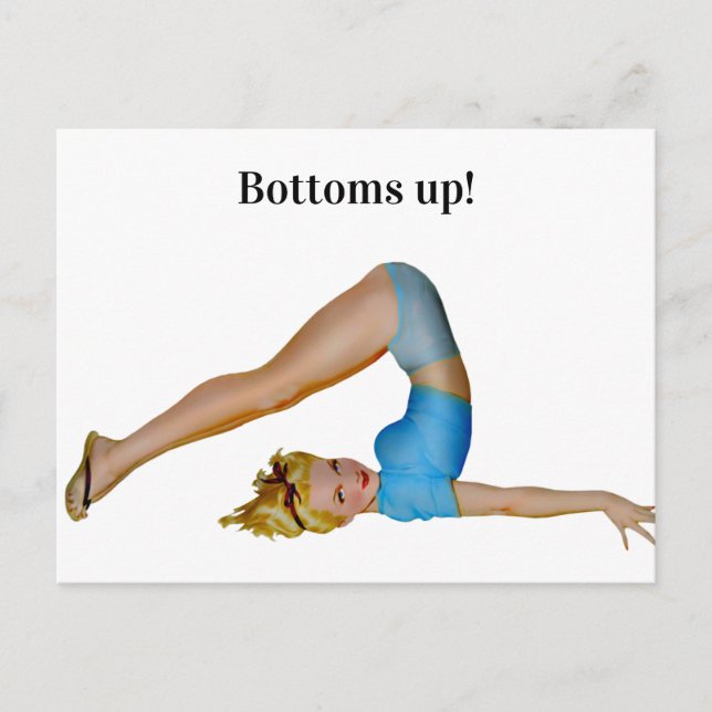 Bottums up! postcard (Front)
