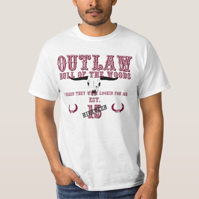 BOTW OUTLAW BASIC WHITE TEE (Front)